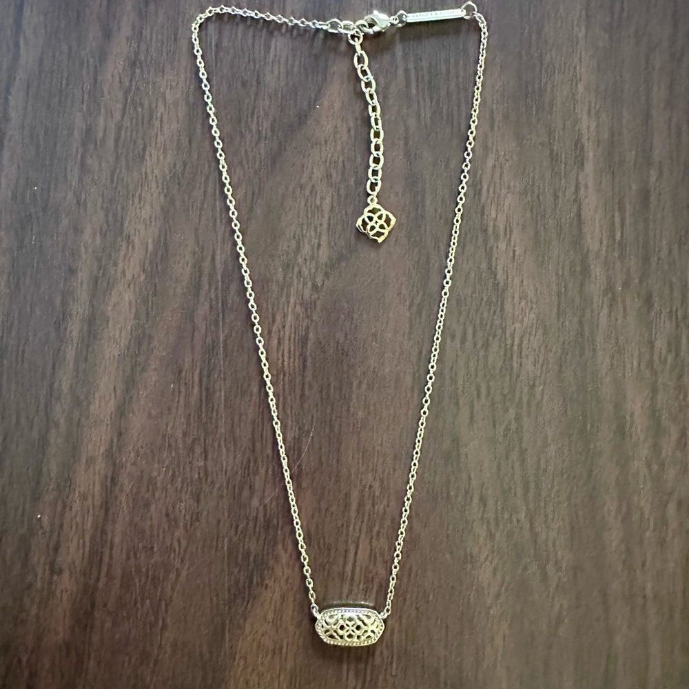 Kendra Scott Gold Filigree Necklace